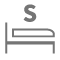 Bed (semi-double size 120cm)